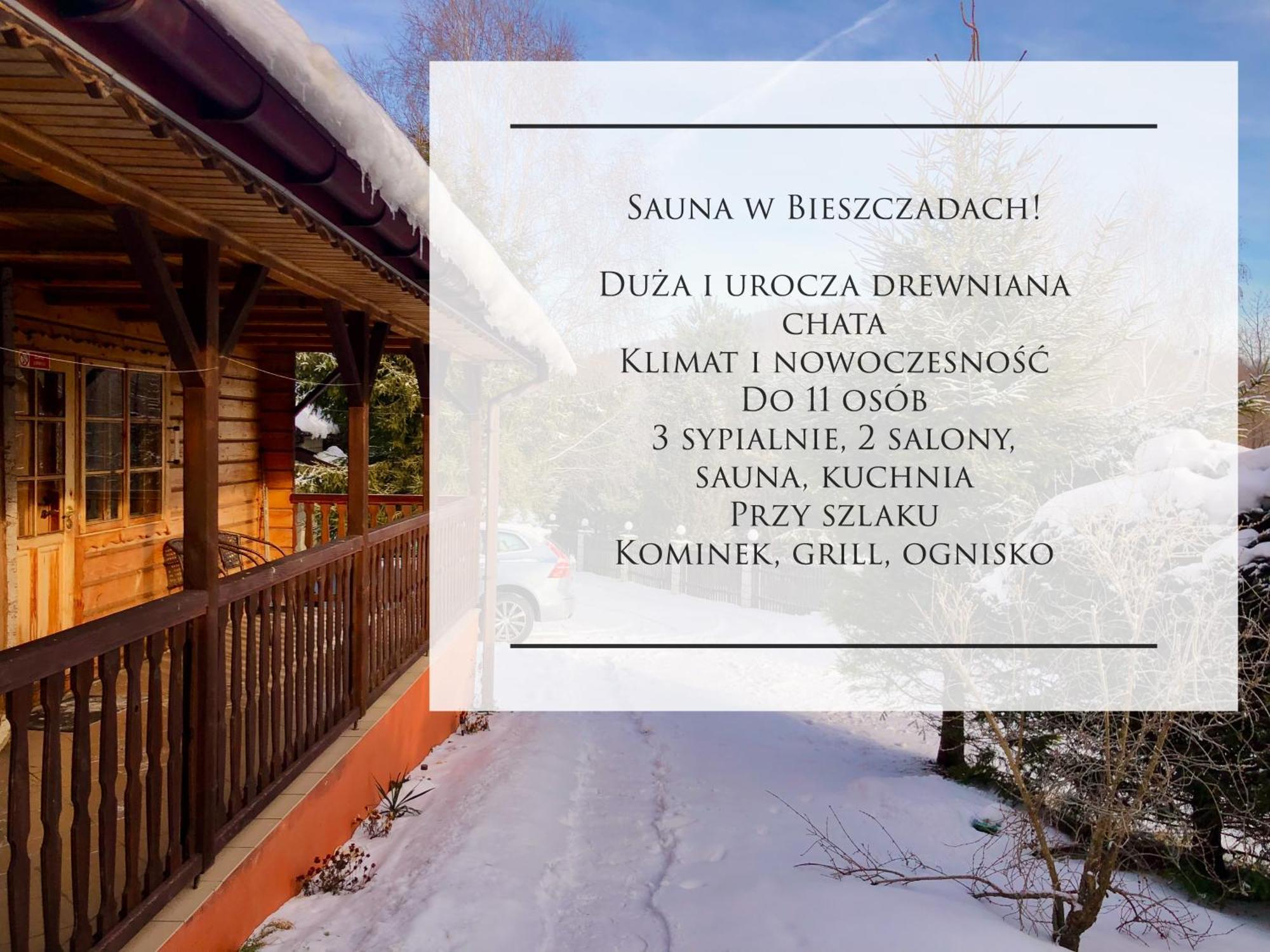 Urocza Chata Z Sauna W Bieszczadzkim Parku Krajobrazowym Bukowiec  Exterior photo